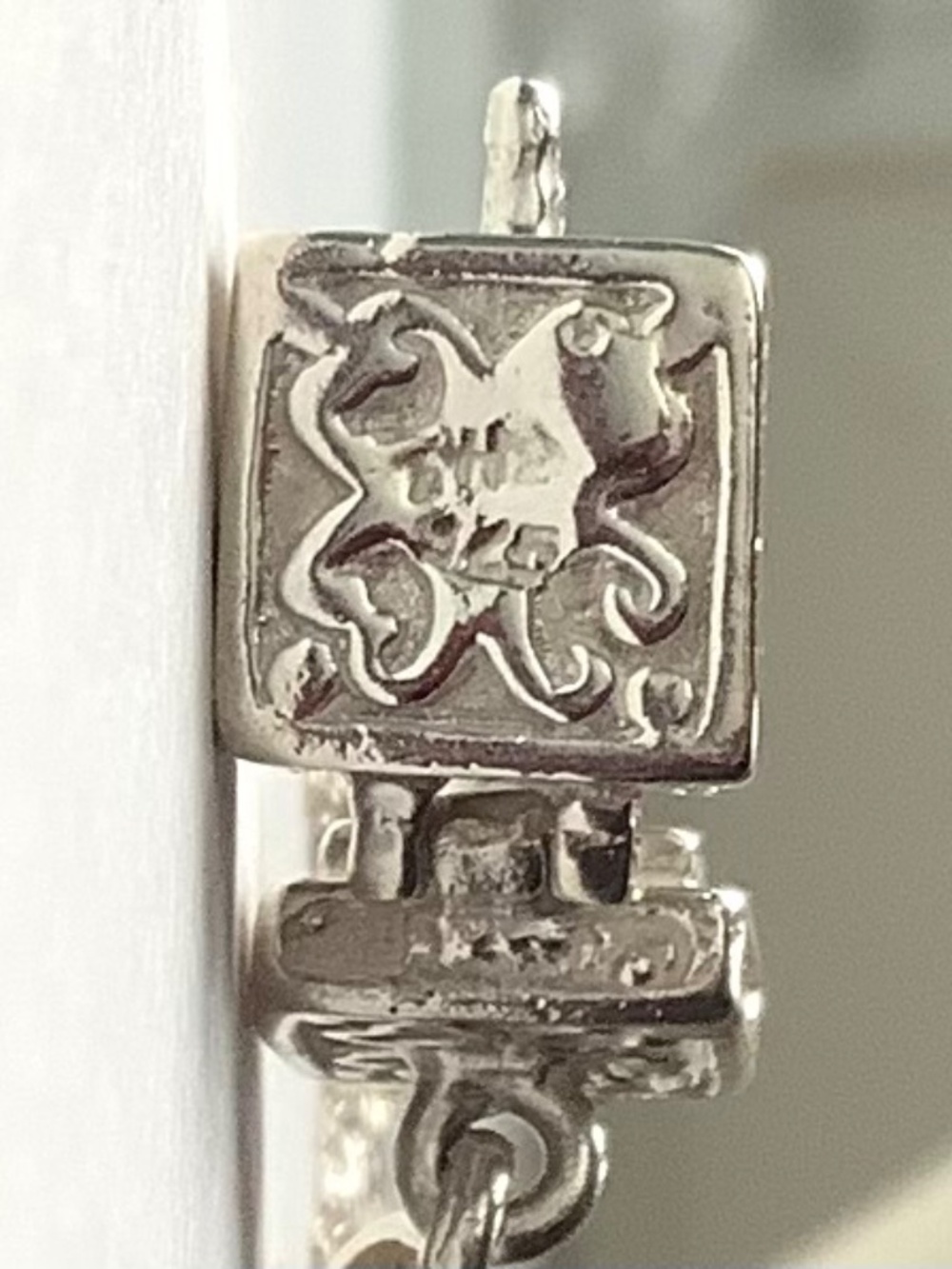 Vintage 925 Sterling Silver Prayer Box Pendant Necklace 18” Cable Chain - Picture 8 of 13
